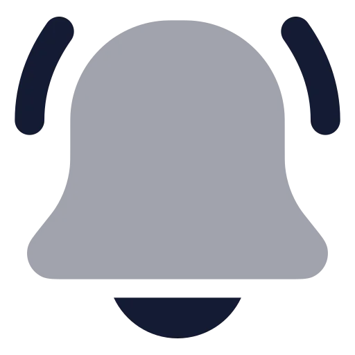 Bell Ring Icon in Bulk Rounded style