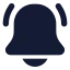 Bellring icon with solid rounded style