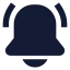 Bellring icon with solid sharp style