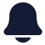 Bell icon with solid standard style