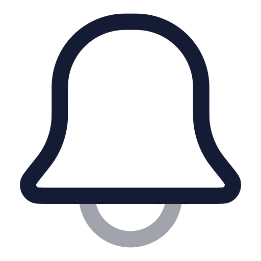 Bell Icon in Twotone Rounded style