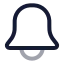 Bell icon with twotone rounded style