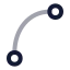 Bendtool icon with twotone rounded style