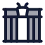 Berlin icon with duotone rounded style