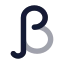 Beta icon with bulk rounded style