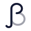 Beta icon with twotone rounded style