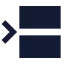 Betweenhorizontalstart icon with solid sharp style