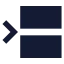 Betweenhorizontalstart icon with solid sharp style