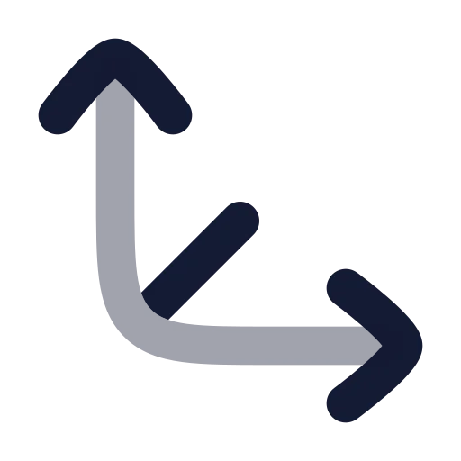 Between Vertical End Icon in Bulk Rounded style