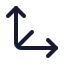 Betweenverticalend icon with duotone standard style