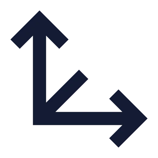 Between Vertical End Icon in Solid Sharp style