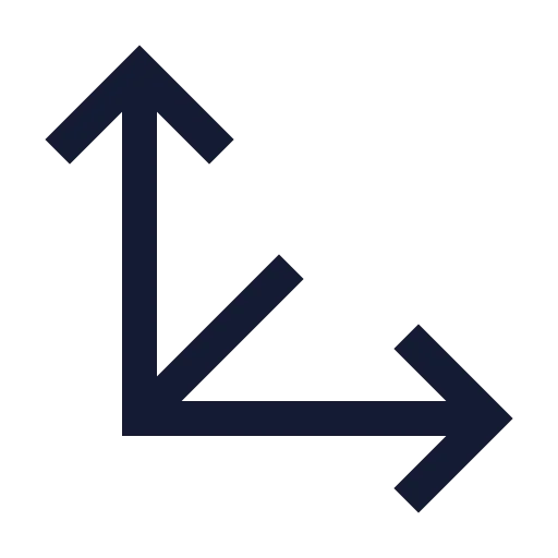Between Vertical End Icon in Stroke Sharp style