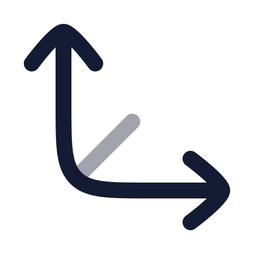 Between Vertical End Icon in Twotone Rounded style