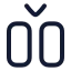 Betweenverticalstart icon with solid rounded style