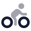Bike icon with bulk rounded style