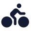 Bike icon with solid standard style