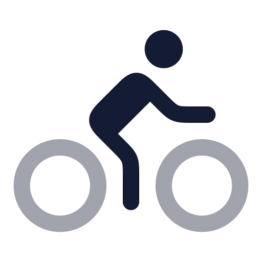 Bike Icon in Twotone Rounded style