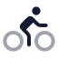 Bike icon with twotone rounded style