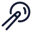 Billiard icon with stroke rounded style