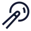 Billiard icon with stroke sharp style