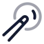 Billiard icon with twotone rounded style
