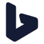 Bing icon with solid rounded style