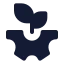 Bioenergy icon with solid standard style