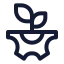 Bioenergy icon with stroke standard style