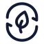 Biomassenergy icon with stroke standard style