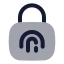 Biometricaccess icon with bulk rounded style