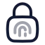 Biometricaccess icon with twotone rounded style