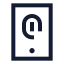 Biometricdevice icon with stroke sharp style