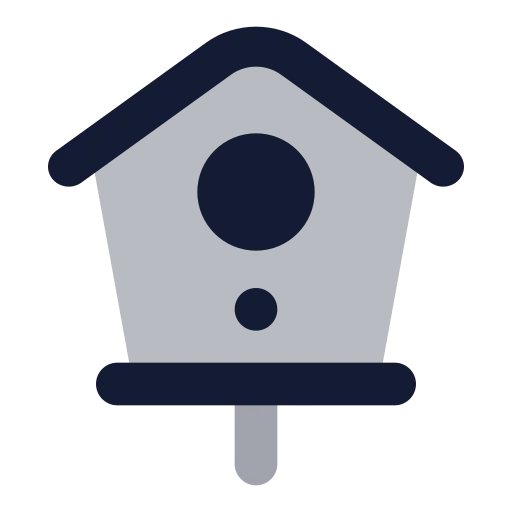 Birdhouse Icon in Bulk Rounded style