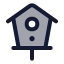 Birdhouse icon with duotone standard style