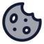 Biscuit icon with duotone standard style
