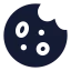 Biscuit icon with solid sharp style