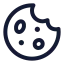 Biscuit icon with stroke standard style