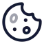 Biscuit icon with twotone rounded style