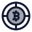 Bitcoin icon with duotone standard style