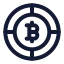 Bitcoin icon with stroke standard style