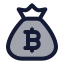Bitcoinbag icon with duotone standard style