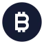 Bitcoincircle icon with solid sharp style
