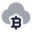 Bitcoincloud icon with bulk rounded style