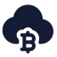 Bitcoincloud icon with solid standard style