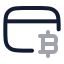 Bitcoincreditcard icon with twotone rounded style