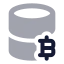 Bitcoindatabase icon with bulk rounded style