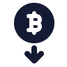 Bitcoin Down 01 icon preview