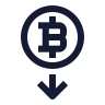 Bitcoin Down 01 icon preview
