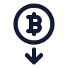 Bitcoin Down 01 icon preview