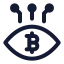 Bitcoineye icon with stroke standard style